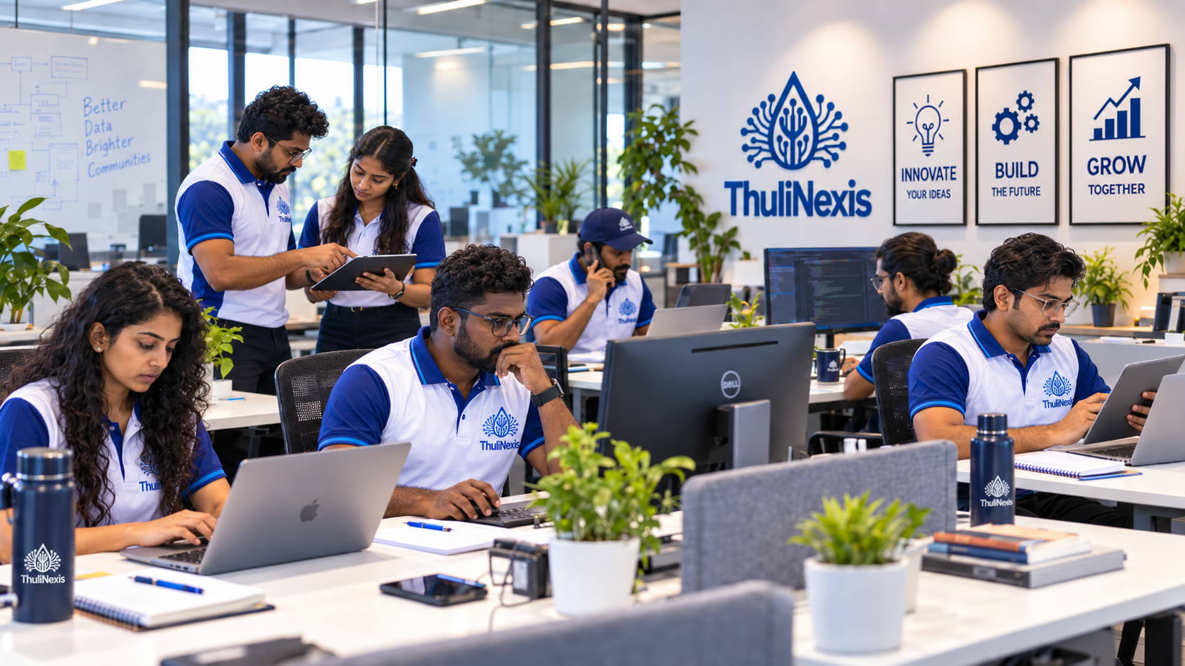 The ThuliNexis team at work in the office